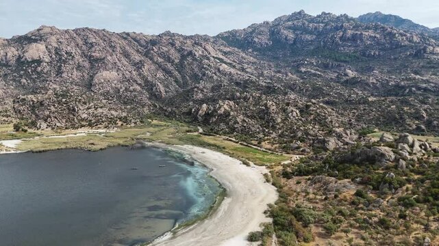 Bafa Lake Drone View in Turkey