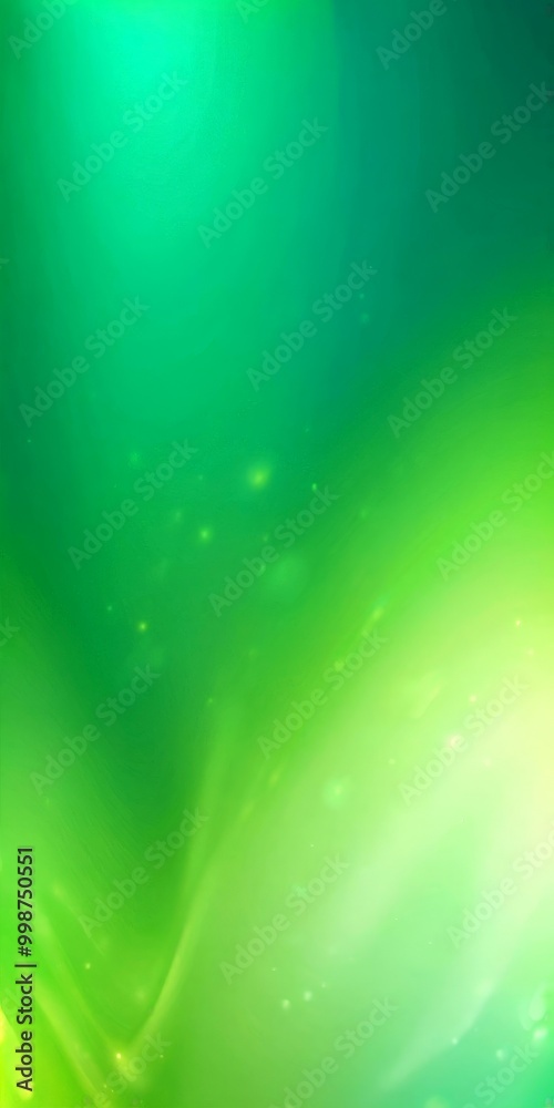 Poster a vibrant, abstract background with a gradient of green and yellow hues, creating a sense of movemen