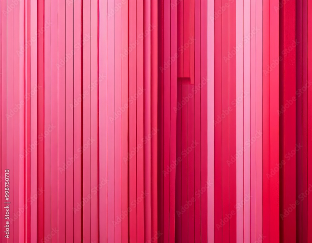 Poster a vertical arrangement of pink and red vertical stripes, creating a visually striking and abstract pattern