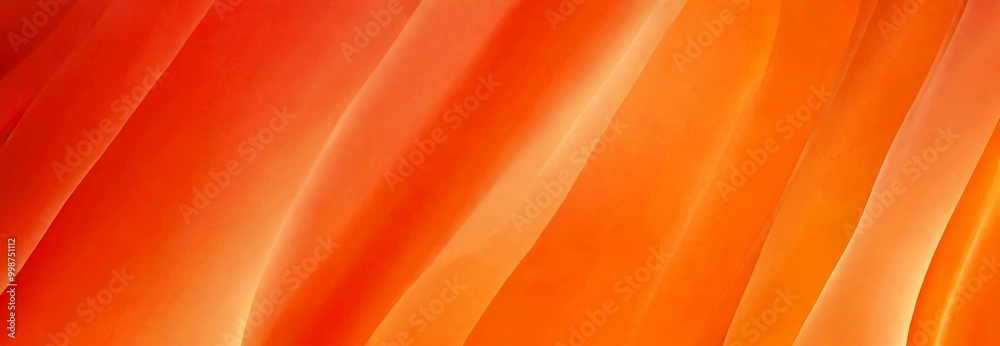 Aufkleber a vibrant abstract pattern of overlapping orange and red curved lines, creating a dynamic and visually striking composition.
