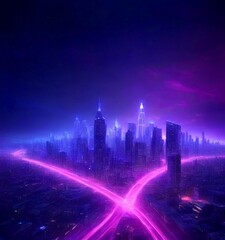 Fototapeta premium The city of the future