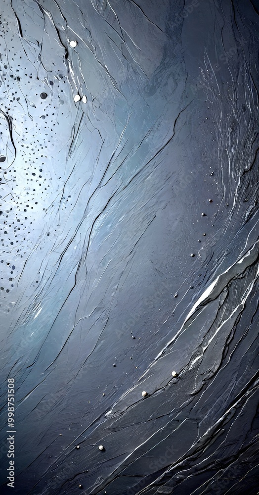 Aufkleber a close-up view dark, textured surface with small white dots scattered across it, creating a sense of depth and movement