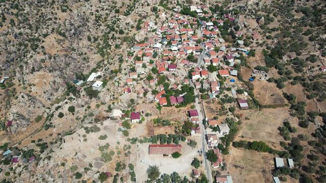 Bafa Lake Drone View in Turkey