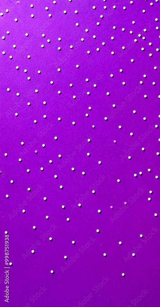 Fototapete A close-up view purple background with white dots scattered randomly, creating a sense of movement and depth