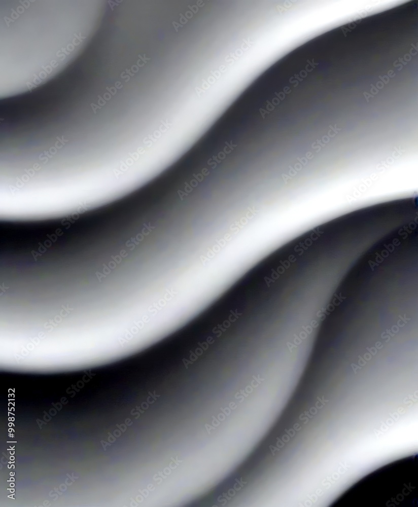 Poster a blurred, abstract pattern of curved lines in shades of gray, creating a sense of movement and fluidity