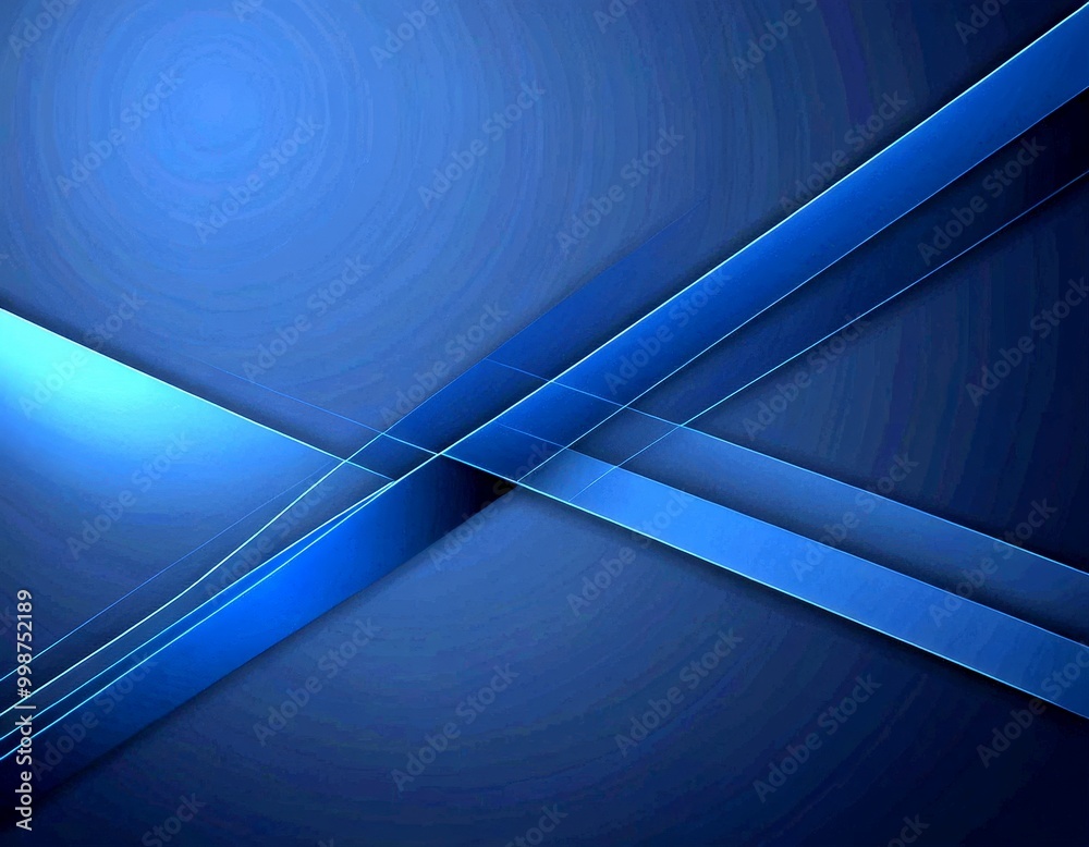 Aufkleber a blue abstract background with intersecting diagonal lines, creating a sense of depth and movement.