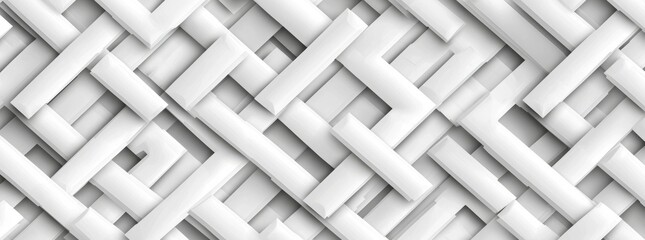 Geometric illustration with striped trellis and a maze.