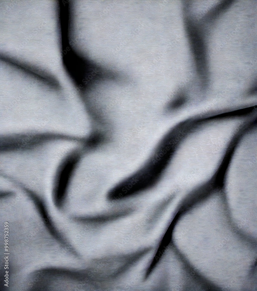 Poster A close-up view black fabric surface, with a subtle texture and folds, creating a sense of depth and movement