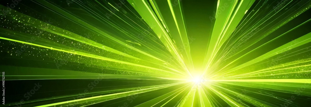 Poster a vibrant, abstract background with a radiant burst of light at the center, radiating outwards in a 