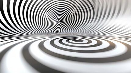 Illustration of a black and white moire circle pattern