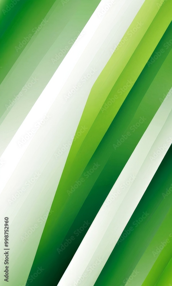 Aufkleber a diagonal pattern of green and white stripes, creating a dynamic and visually striking composition