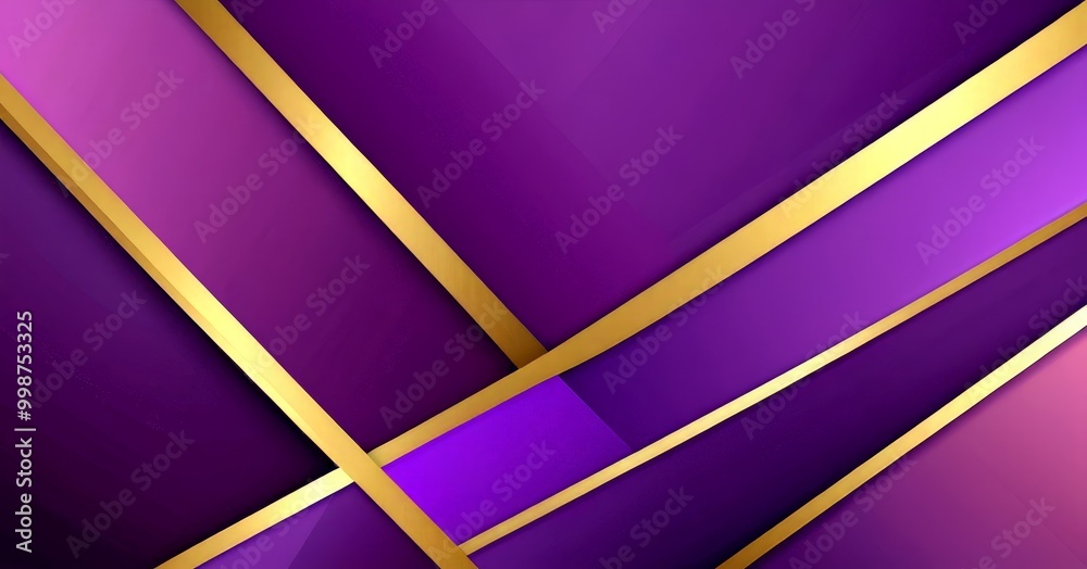 Aufkleber a purple and gold abstract background with diagonal lines intersecting at various angles, creating a dynamic and visually striking composition