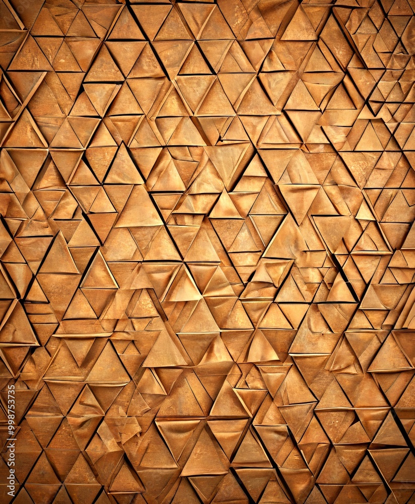 Aufkleber a close-up view textured surface composed of numerous triangular shapes arranged in a grid-like pattern, creating a visually striking and intricate design