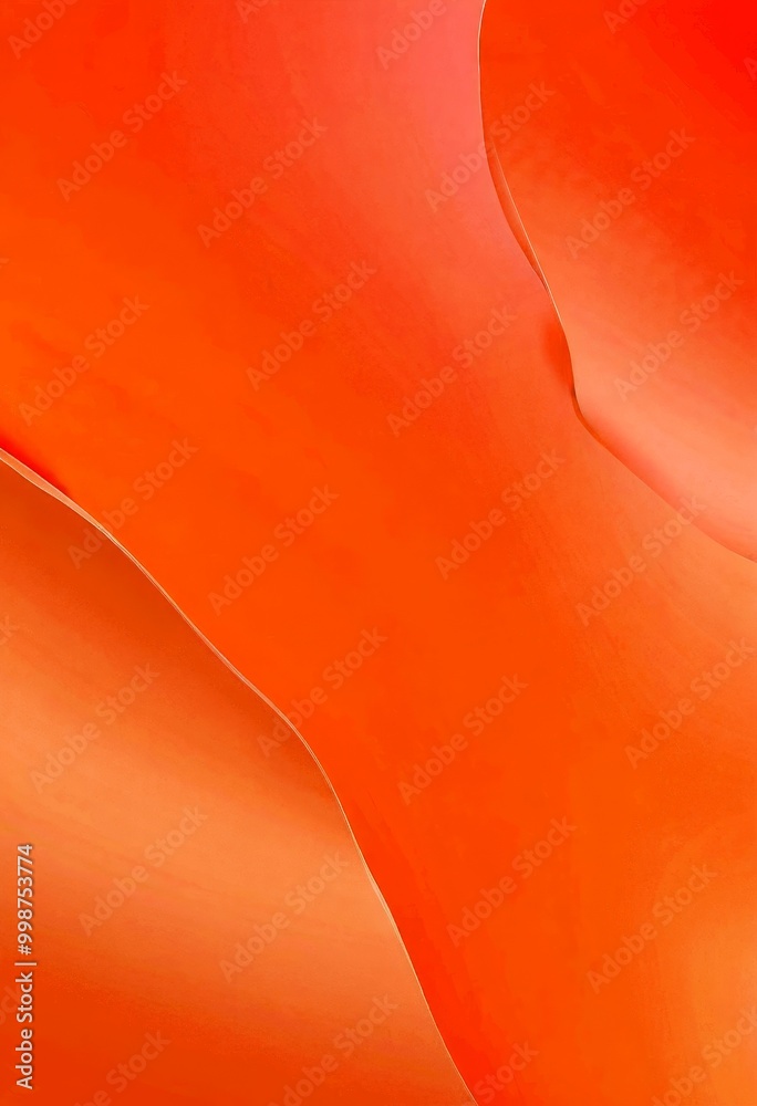 Fototapete a gradient of peach-colored abstract shapes, creating a visually appealing and harmonious composition