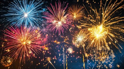 Fototapeta premium Spectacular Fireworks Lighting the Sky