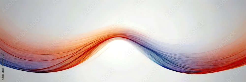 Aufkleber a wave-like pattern with alternating red and blue lines, creating a sense of movement and fluidity