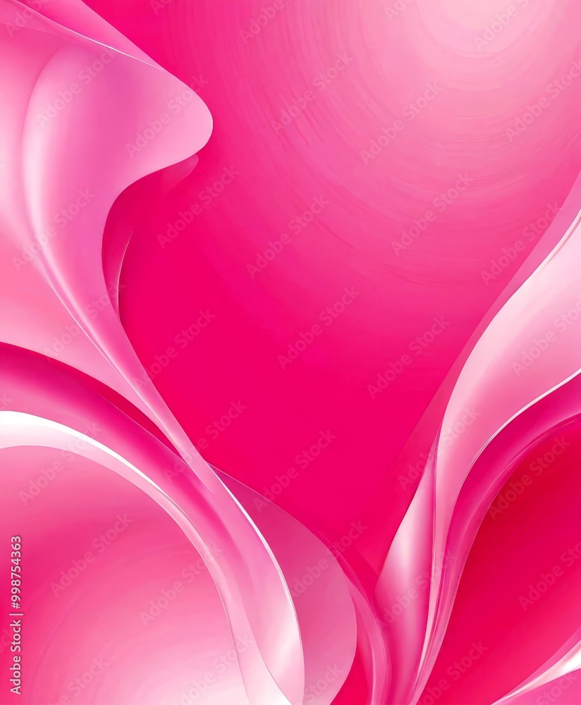 Aufkleber a pink abstract background with curved lines and a gradient effect, creating a soft and flowing visual effect