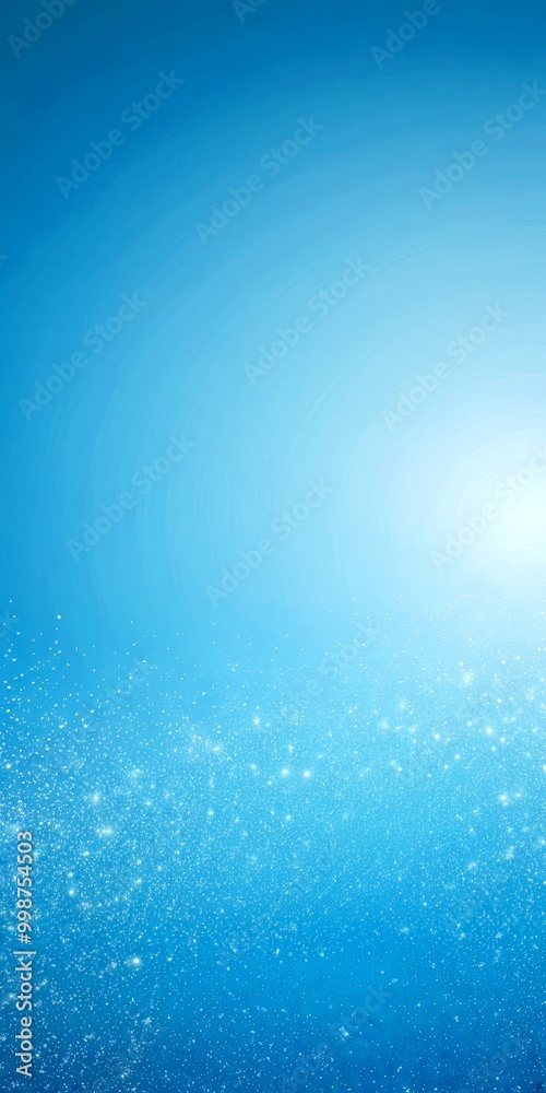 Aufkleber a serene and tranquil scene deep blue sky, with a scattering of small white dots or specks of light,