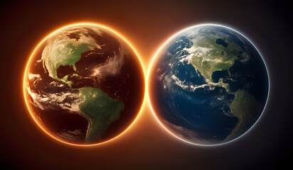 Fototapeta premium earth in space