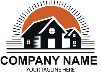 vector real etate logo design 