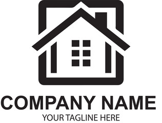 vector real etate logo design 