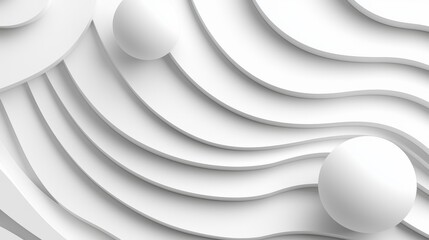 A stylish white abstract geometric pattern background, a wave and curve abstract background.