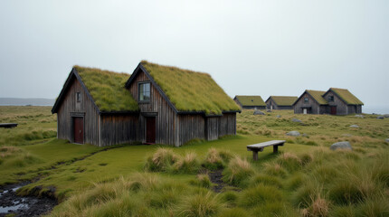 Icelandic Turf House: Historic and Scenic Home Integrated with Nature&rsquo;s Landscape, Perfect for Eco-Architecture Enthusiasts and Sustainable Travel