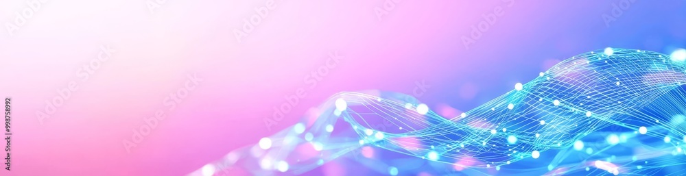 Poster background with geometric pattern and connecting dots for banner design or header. modern texture wi