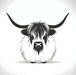 vector illustration of a bull