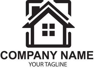 vector real etate logo design 