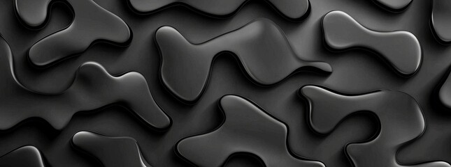 Military, hunting, hunting and paintball camouflage pattern in dark black and gray night palette. Abstract contemporary classic camo fashion textile surface texture.