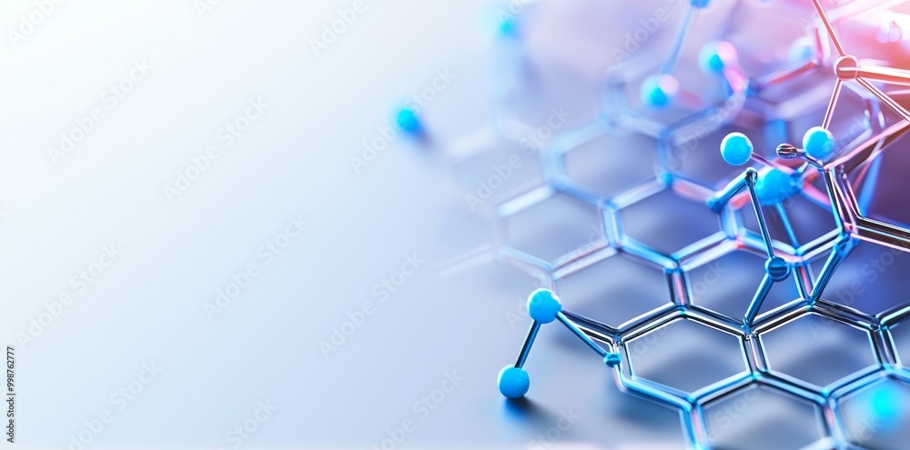 Poster a geometric hexagonal shape pattern makes up the background of the abstract design element
