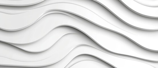 Obraz premium Embossed tropical palm leaves seamless pattern with a white background of relief leaves