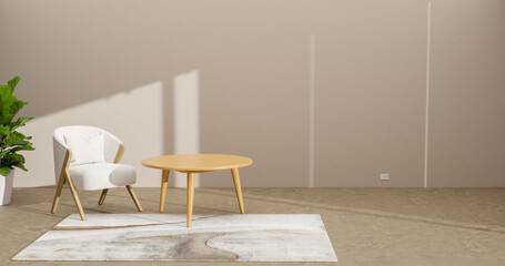 modern room with chairs