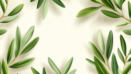 Fototapeta premium Design seamless botanical wallpaper leaf background for fabric paper blogs websites social networks personal blogs
