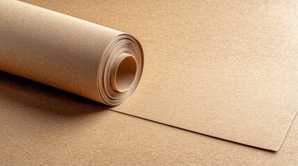 Background of fine cardstock paperboard with textured brown card stock
