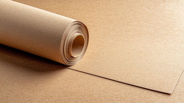 Background of fine cardstock paperboard with textured brown card stock