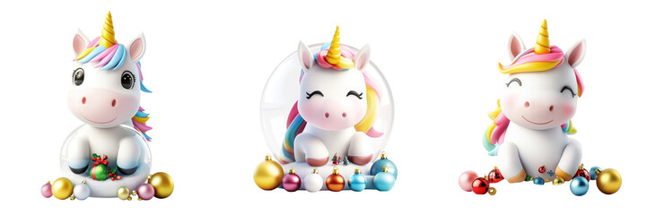 Colorful unicorn figurines bring charm and joy, perfect for decor or a whimsical gift for any occasion.