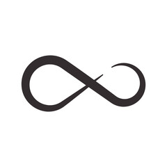 Infinity symbol icon. Vector illustration.