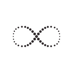 Infinity symbol icon. Vector illustration.