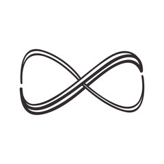 Infinity symbol icon. Vector illustration.