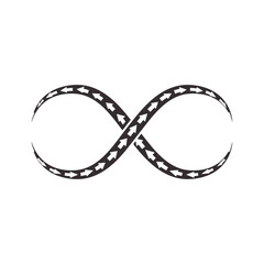 Infinity symbol icon. Vector illustration.