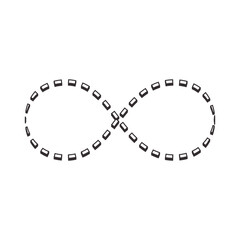 Infinity symbol icon. Vector illustration.