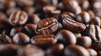 coffee beans background in 16:9 aspect ratio, background for desktop screen