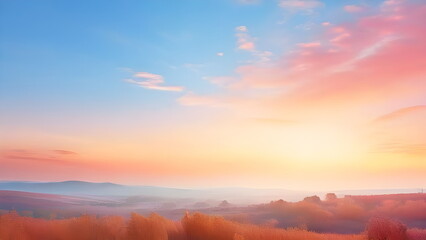 Obraz premium Backdrop with Autumn landscape