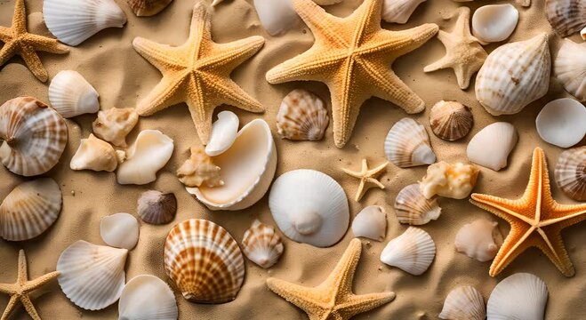 shells and starfish