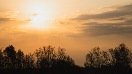 Beautiful colorful sunset