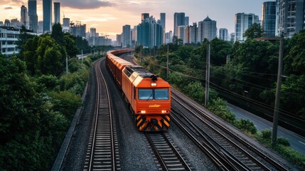 Obraz premium Efficient Transportation System in Urban Environment
