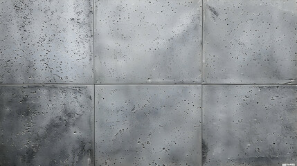 Naklejka premium A Close-Up of a Concrete Wall with a Rough, Textured Surface and Visible Small Holes, Featuring a Minimalist Grey Color Palette for a Modern Aesthetic