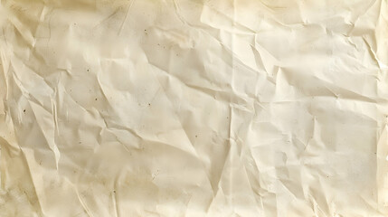 Obraz premium Close-Up of a Crumpled, Worn, Beige Paper Background Texture with Light Brown Stains